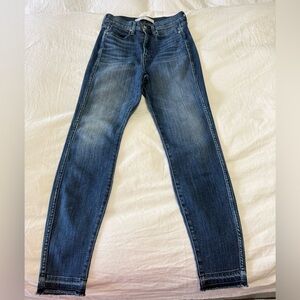 AYR | Women’s SZ 27 X 28 | The Riser High Rise Skinny Blue Jeans in Neon Jupiter